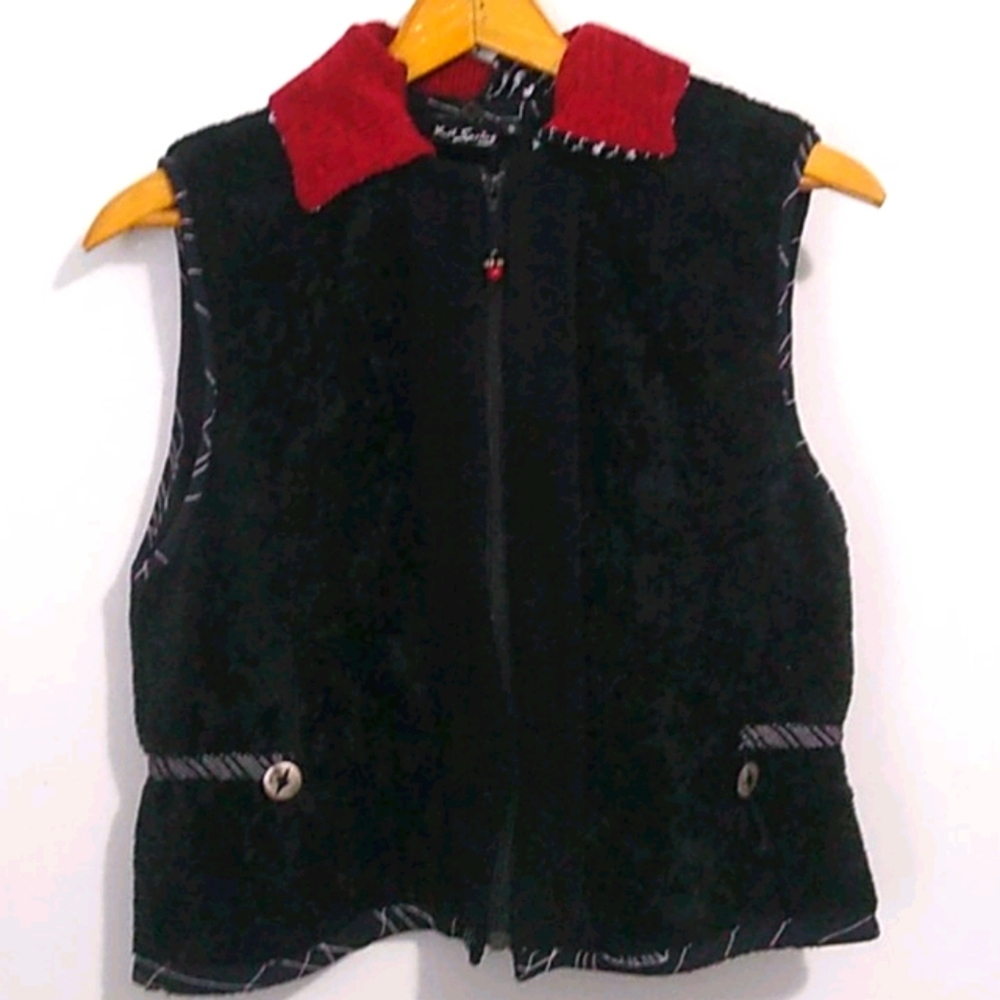 KD Spring Patchwork Vest Full Zip Small